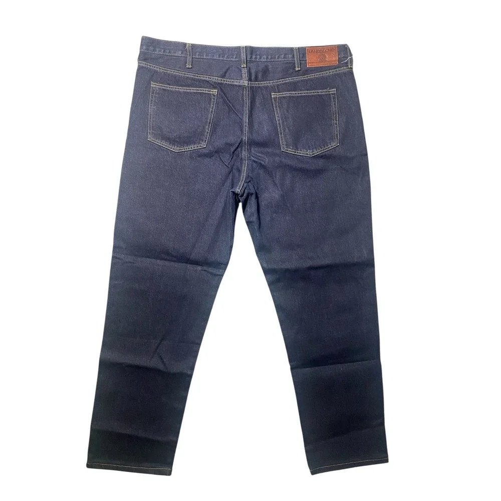 Lands'‎ End Straight Leg Dark Wash 5-Pockets Traditional Fit Jeans Men's Size 42